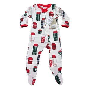 NWT | Honest Baby Organic Cotton Thermal Print Footed Sleeper Zipper Hand Cover